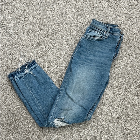 Hudson Jeans Denim - Hudson Jeans Distressed Blue Skinny Jeans